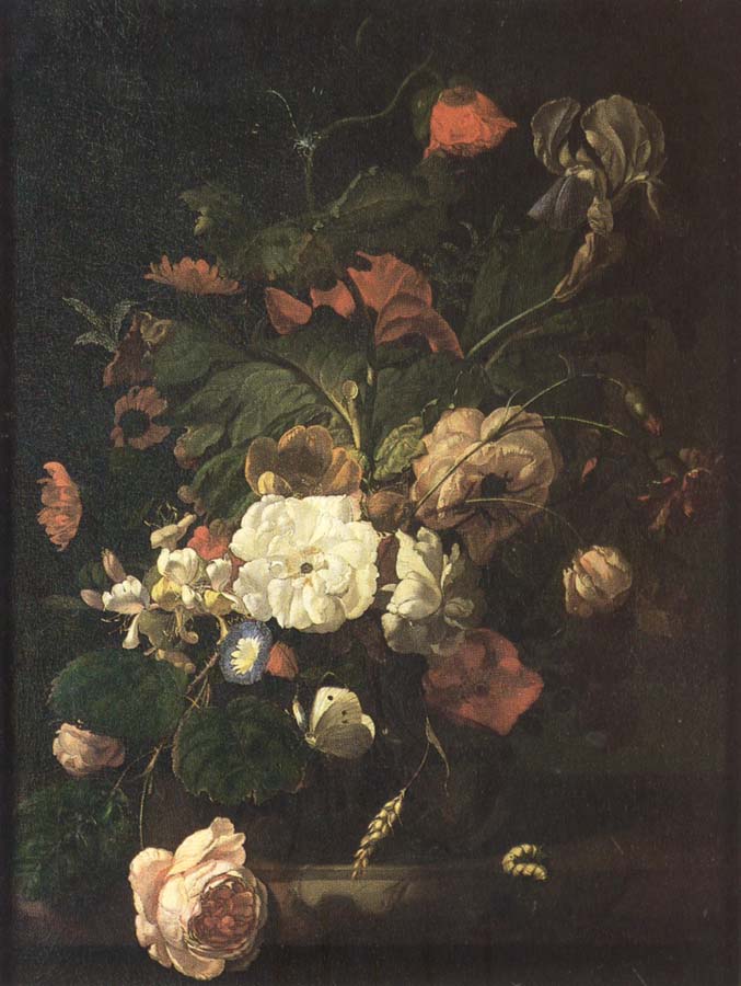 Rachel Ruysch Flowers in a vase